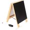 Juvale Small Double Sided Easel, Black Chalkboard & White Dry Erase Boards (5.5 x 7.8 x 1 in)
